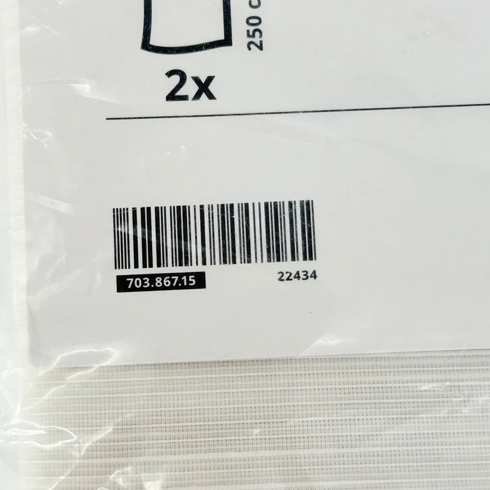 IKEA GJERTRUD Sheer Curtains White 57x98